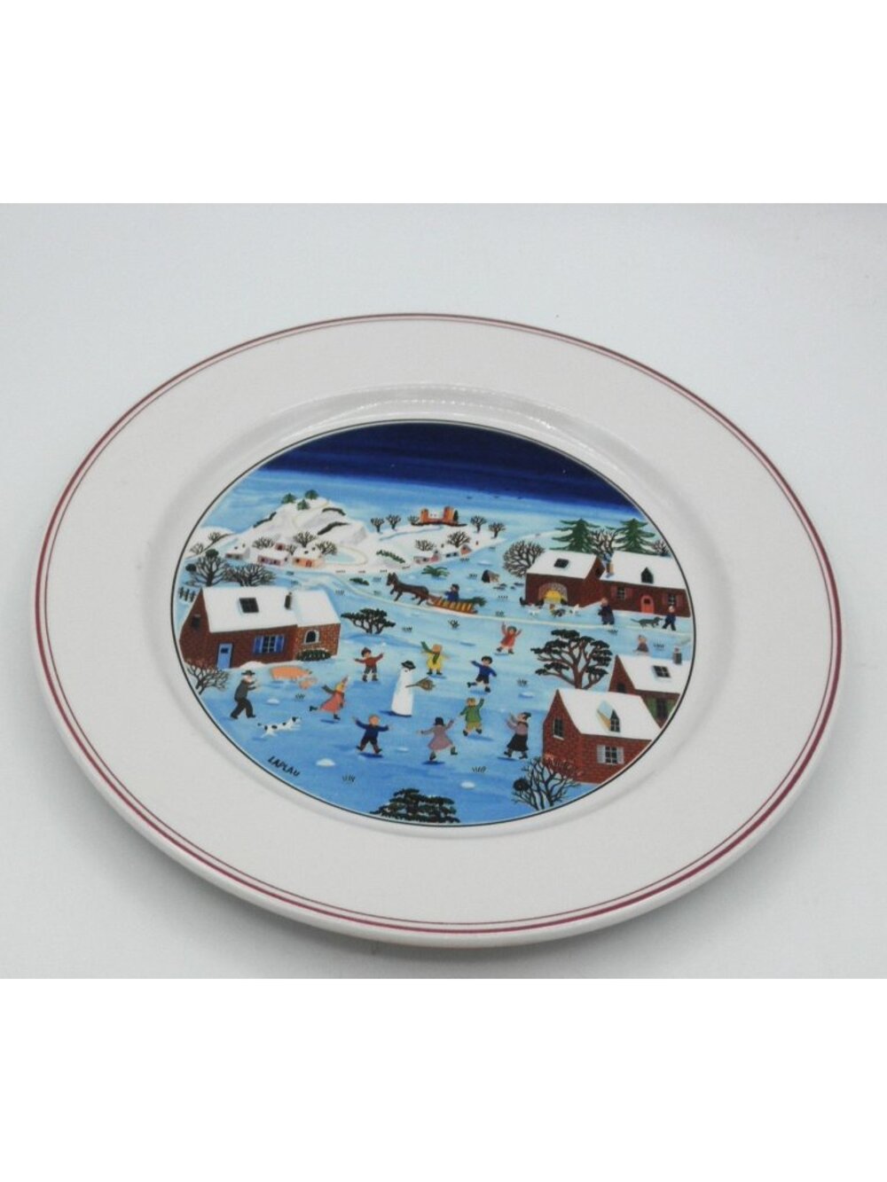 Villeroy & Boch Design Naif Dinner Plate #4 Old Village Square Pattern: VILDEN